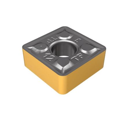 Picture of ISCAR SNMG433-TF IC8150 Turning Insert Square Carbide TiCN + Al2O3 + TiCN + TiN 0.047 Corner Radius