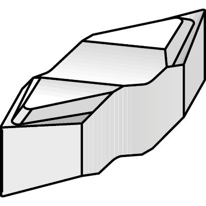 Picture of WIDIA/KENNAMETAL NTU4R Top Notch Groove Threading,Threading Insert Partial Profile TiAlN 0.004 Corner Radius 60.0° EXT 4.00TPI - 20.00TPI INT 4.00TPI - 12.00TPI 
