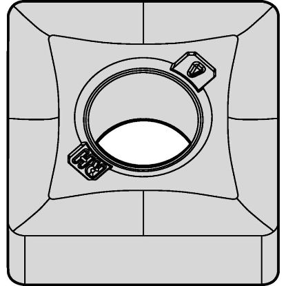 Picture of WIDIA/KENNAMETAL SNMG643RH WM25CT Insert Square TTiN + TiCN + Al2O3 + TiOCN 0.047 Corner Radius 
