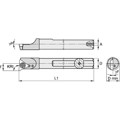 Picture of WIDIA/KENNAMETAL FCBM81520R Carbide Triangle Insert Boring Bar 0.315