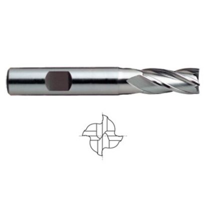 Picture of YG-1 7503 DIA 1/8 SH 0.3750 LOC 0.3750 OAL2.3125 End Mill Standard Flute Standard Helix Powder Metal Uncoated Single End Square Sharp ASP