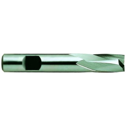 Picture of YG-1 14071 DIA 1/2 SH 0.50 LOC 1.00 OAL3.00 End Mill Standard Flute Standard Helix HSS Uncoated Single End Square Sharp GENERAL Purpose