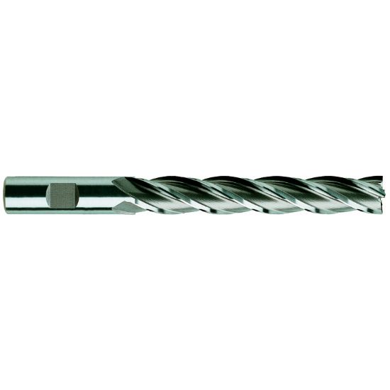 Picture of YG-1 6047 DIA 1/4 SH 0.3750 LOC 1.7500 OAL3.5625 End Mill Standard Flute Standard Helix HSS Uncoated Single End Square Sharp GENERAL Purpose