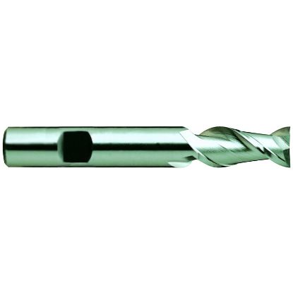 Picture of YG-1 17071 DIA 1/2 SH 0.50 LOC 1.2500 OAL3.2500 End Mill Standard Flute Standard Helix HSS Uncoated Single End Square Sharp GENERAL Purpose