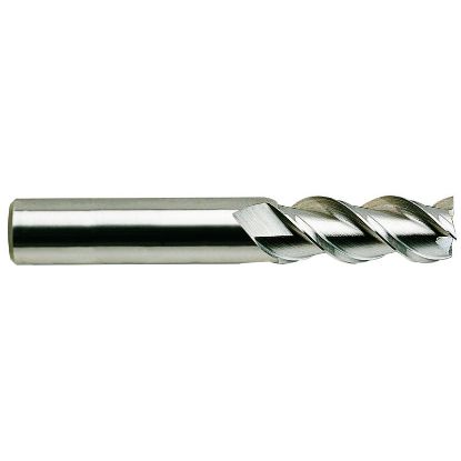 Picture of YG-1 34565TN DIA 3/16 SH 0.1875 LOC 0.5625 OAL2.00 End Mill Standard Flute High Helix Carbide TiN Single End Square Sharp Carbide ENDMillS