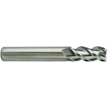 Picture of YG-1 28565 DIA 3/16 SH 0.1875 LOC 0.5625 OAL2.00 End Mill Standard Flute High Helix Carbide Uncoated Single End Square Sharp Alu-Power End Mill