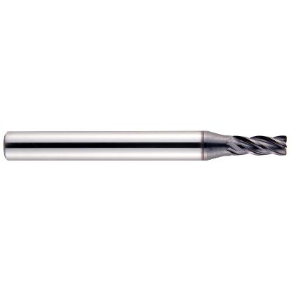 Picture of YG-1 EMB41040 DIA 4MM SH 0.2362 LOC 0.3150 OAL2.1260 End Mill Standard Flute Variable Helix Carbide TiAlN Single End Square Sharp V7 Mill