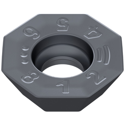 Picture of CERATIZIT OFHT 040305SN-M50 CTPP235 Milling Insert Octagonal 0.019 Corner Radius TiAlTaN