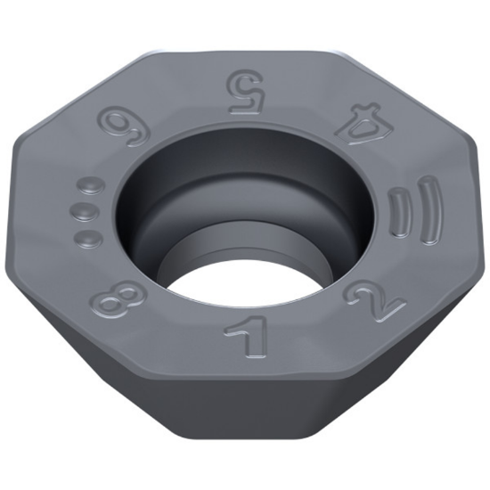 Picture of CERATIZIT OFHT 050410SN-M50 CTPM240 Milling Insert Octagonal 0.039 Corner Radius TiAlTaN
