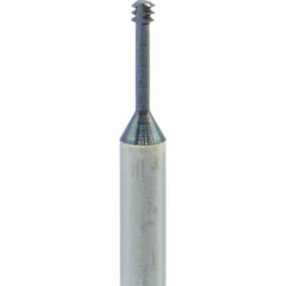 Picture of CARMEX MTS03016C6 56 UN Thread Mill 0.06 Dia 56.00TPI 0.26 Neck 1.50 OAL 3 Flute No Coolant 3xD1 Internal AlTiN