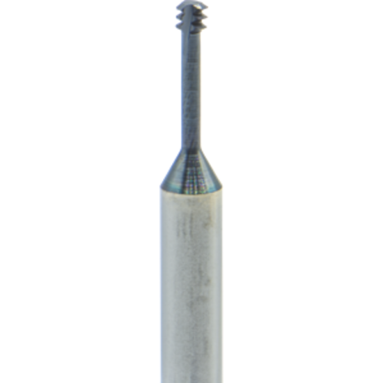 Picture of CARMEX MTS03016C6 56 UN Thread Mill 0.06 Dia 56.00TPI 0.26 Neck 1.50 OAL 3 Flute No Coolant 3xD1 Internal AlTiN