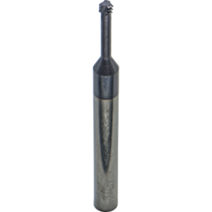 Picture of CARMEX MTS0250C59 32 UN Thread Mill 0.14 Dia 32.00TPI 0.59 Neck 2.50 OAL 3 Flute No Coolant 3xD1 Internal AlTiN
