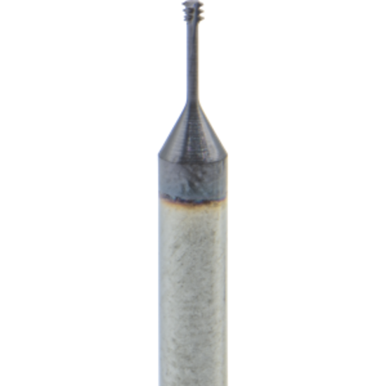 Picture of CARMEX MTS03011C4 0.3 ISO Thread Mill M1.4 x 0.30MM 0.04 Dia 0.16 Neck 0.11 Shank Internal 3 Flute 3xD1 AlTiN
