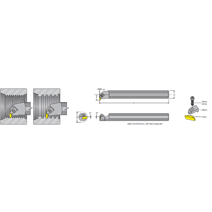 Picture of DORIAN S16T-NER-3 Boring Bar Top Notch Type Boring Bar 1.000 Shank 12.00 OAL 