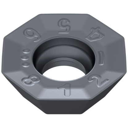 Picture of CERATIZIT OFHT 040305SN-F50 CTPM240 Milling Insert Octagonal 0.019 Corner Radius TiAlTaN