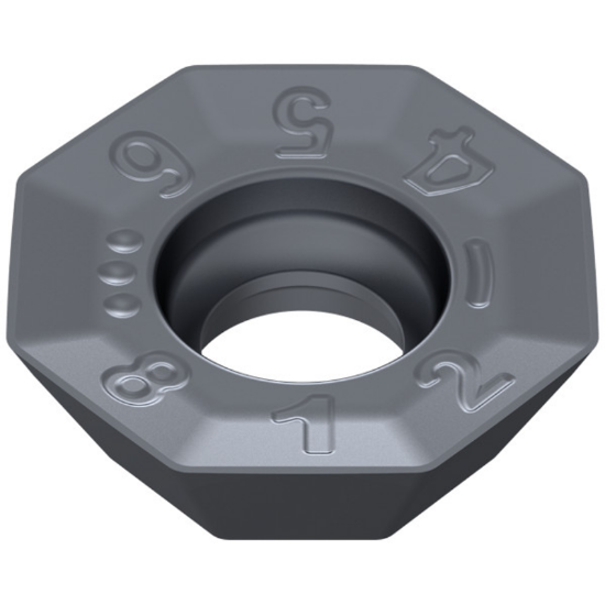 Picture of CERATIZIT OFHT 040305SN-F50 CTPM240 Milling Insert Octagonal 0.019 Corner Radius TiAlTaN