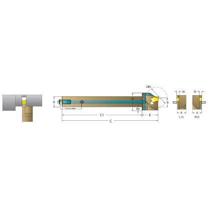 Picture of DORIAN ASGTHR16-2C Stick Tool Press In Square 1.000 Shank 5.000 OAL 