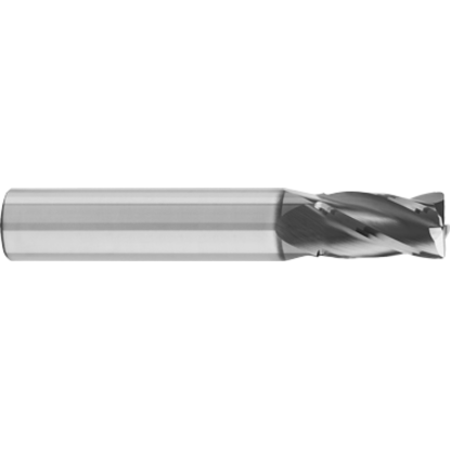 Picture of GORILLA MILL CEM0600MMF4TiCN	 DIA 6MM SH 0.2362 LOC 0.7480 OAL 2.5591 End Mill Standard Flute High Helix Carbide TiCN Single End Square Sharp PRIMATE