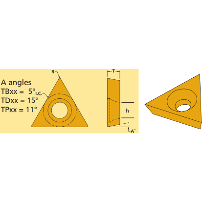 Picture of EVEREDE TOOL TPGB307 PCD Positive Triangle Insert