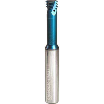 Picture of CARMEX MTS10092C30 1.75 MJ Thread Mill 1.75TPI 0.36 Dia 1.18 Neck 0.39 Shank Internal 3 Flute AlTiN