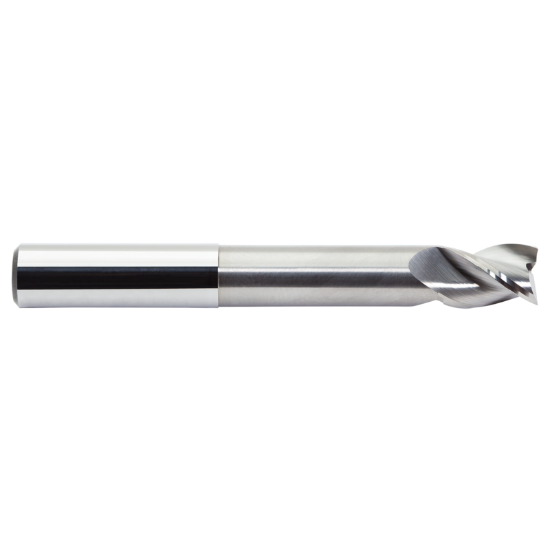 Picture of M.A. FORD 13812508NR.015 DIA 1/8 SH 0.1250 LOC 0.1875 OAL2.00 End Mill Standard Flute Standard Helix Carbide Uncoated Single End Corner Radius0.0150 0.38MM TuffCut® X-AL