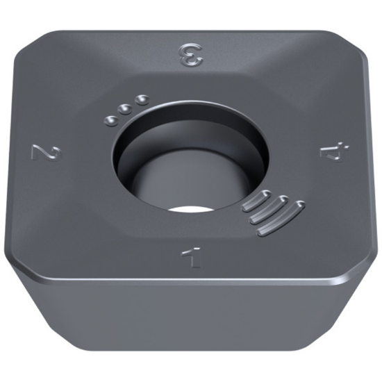 Picture of CERATIZIT SDKT 1907AESN-R50 CTPP225 Milling Insert Square 0.062 Corner Radius TiAIN + TiN