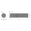 Picture of EVEREDE TOOL CC3005 Triangle Boring Bar Dia0.5000 Positive 0.5000 12.70MM - 1/2 Cutter Dia