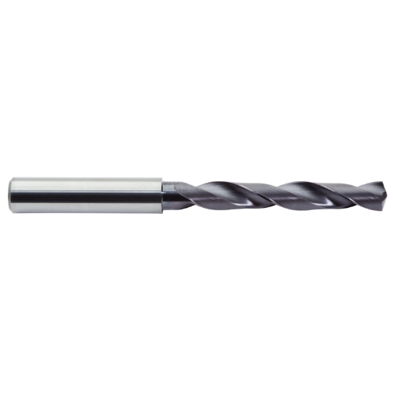 Picture of M.A. FORD 2XDSR0984A Carbide Drill Solid Carbide 140° - 142° 0.098 Dia 0.098 Shank 2.244 OAL 2 Flute 1.181 Flute Length Carbide AlTiN