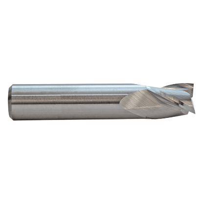 Picture of M.A. FORD 16918750R.050C DIA 3/16 SH 0.1875 LOC 0.3750 OAL2.00 End Mill Standard Flute Standard Helix Carbide TiCN Single End Corner Radius0.0500 1.27MM TuffCut® GP