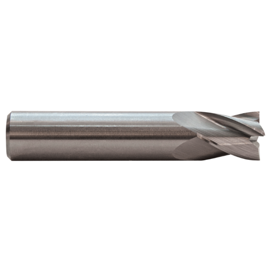 Picture of M.A. FORD 16325000R.050 DIA 1/4 SH 0.2500 LOC 0.50 OAL2.00 End Mill Standard Flute Standard Helix Carbide Uncoated Single End Corner Radius0.0500 1.27MM TuffCut® GP