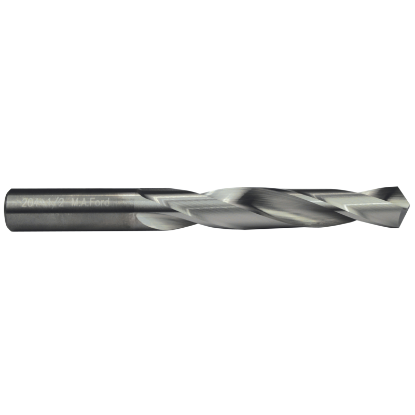 Picture of M.A. FORD 20418900 Carbide Drill Solid Carbide 118° 0.189 Dia 0.189 Shank 2.750 OAL 2 Flute 1.625 Flute Length Carbide 