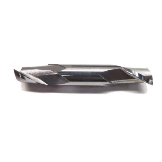 Picture of ICE 032-187-4 DIA 3/16 SH 0.1875 LOC 0.50 OAL3.00 End Mill Standard Flute Standard Helix Carbide TiAlN Double End Square Sharp Blue