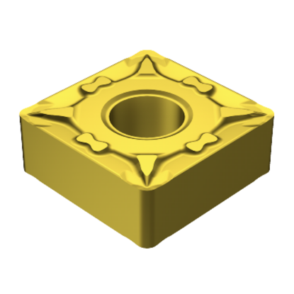 Picture of SANDVIK SNMG 431-MF 2015 Turning Insert Square TiCN + Al2O3 + TiN Carbide 0.016 Corner Radius