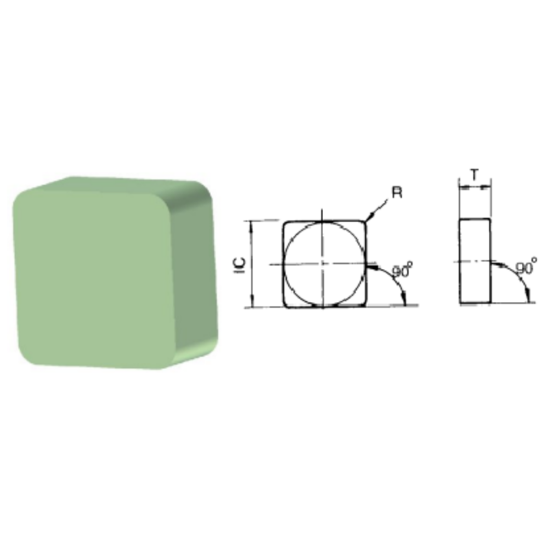 Picture of ROMAY SNGN 631 CC-30-SC Turning Insert Square Ceramic SC Exclusive To Romay Unique Bond On Ceramic 0.016 Corner Radius 