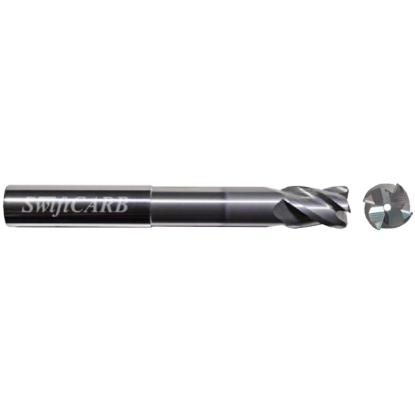 Picture of SWIFTCARB XD10004DGRSRTCCM DIA 1 SH 1.00 LOC 1.2500 OAL9.00 End Mill Standard Flute Variable Helix Carbide AlTiN Single End Corner Radius0.0600 1.52MM