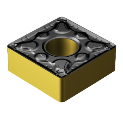 Picture of SANDVIK SNMG 434-Powder Metal 4335 Turning Insert Square TiCN + Al2O3 + TiN Carbide 0.062 Corner Radius