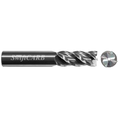 Picture of SWIFTCARB AF12504II00IRNC0 DIA 1-1/4 SH 1.2500 LOC 3.2500 OAL6.00 End Mill Standard Flute Variable Helix Carbide Uncoated Single End Corner Radius0.1560 3.96MM