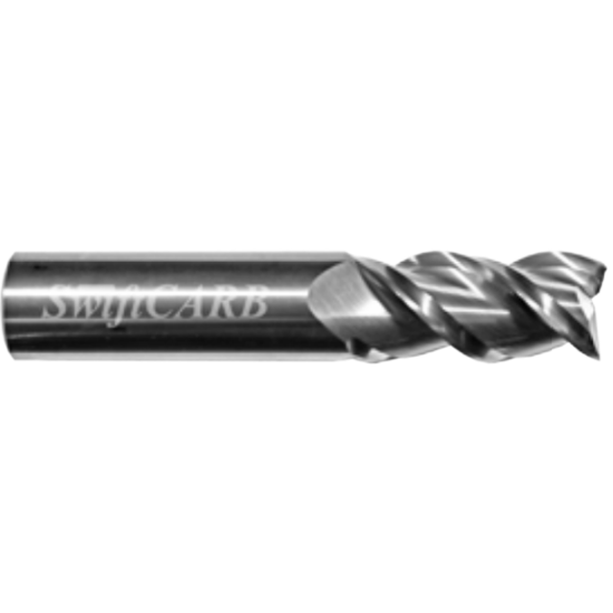 Picture of SWIFTCARB AC12503KW00NRC00 DIA 1-1/4 SH 1.2500 LOC 4.2500 OAL7.50 End Mill Standard Flute Variable Helix Carbide Uncoated Single End Corner Radius0.0600 1.52MM