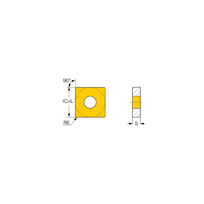 Picture of CANELA TOOL SNMG432-CMRTIN32 Turning Square TURNING Insert Aluminum Oxide