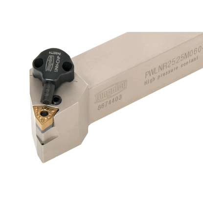 Picture of TUNGALOY PWLNL1633-CHP Stick Tool Trigon Insert EcoTurn Toolholders , Neg,L style, 95deg Approach , Steel Square 1.000 Shank 