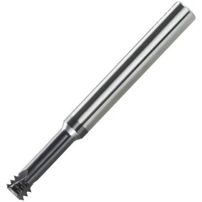 Picture of CARMEX MTS0250C30 0.45 ISO Thread Mill 0.07 Dia 0.45MM 0.30 Neck 2.50 OAL 3 Flute Yes Coolant 3xD1 Internal AlTiN