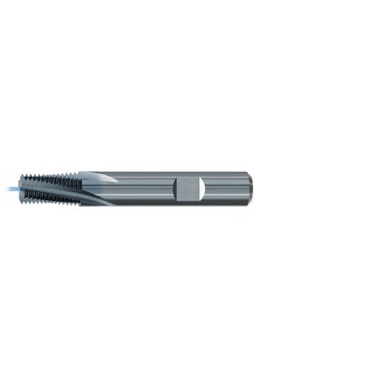 Picture of EMUGE GF175316.5785 Carbide Thread Mill 3/8" x 18.00TPI 0.439 Cutter Diameter 0.803 LOC 3.149 OAL 4 Flute Carbide TICN