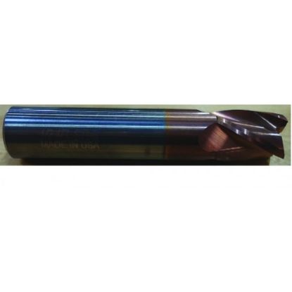 Picture of HTC 111-3100 DIA 1 SH 1.00 LOC 1.00 OAL3.00 End Mill Standard Flute Standard Helix Carbide TiCN Single End Square Sharp