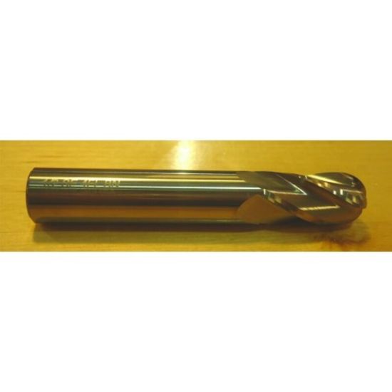 Picture of HTC 135-2750 DIA 3/4 SH 0.7500 LOC 1.50 OAL4.00 End Mill Standard Flute Standard Helix Carbide Uncoated Single End Ball NoseBall