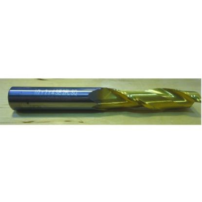 Picture of HTC 152-2625 DIA 5/8 SH 0.6250 LOC 2.2500 OAL5.00 End Mill Standard Flute Standard Helix Carbide TiN Single End Square Sharp