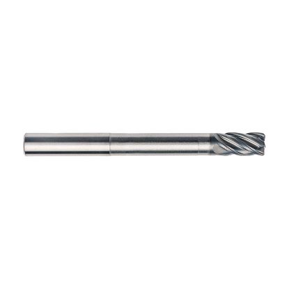 Picture of IMCO 61685 DIA 3/4 SH 0.7500 LOC 1.1250 OAL6.00 End Mill Standard Flute Standard Helix Carbide TAC Single End Corner Radius0.2500 6.35MM Pow-R-Path Mill