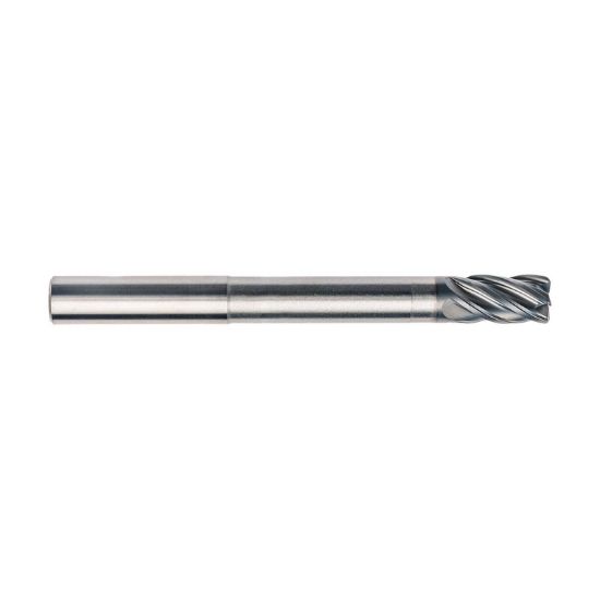 Picture of IMCO 61685 DIA 3/4 SH 0.7500 LOC 1.1250 OAL6.00 End Mill Standard Flute Standard Helix Carbide TAC Single End Corner Radius0.2500 6.35MM Pow-R-Path Mill