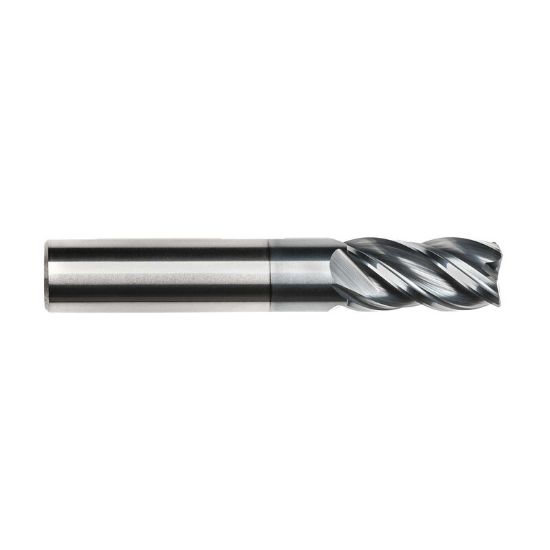 Picture of IMCO 68002 DIA 25MM SH 0.9843 LOC 2.0472 OAL4.7244 End Mill Standard Flute Variable Helix Carbide AlCrN Single End Square Sharp Pow-R-Feed Mill