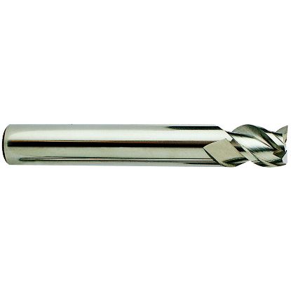 Picture of YG-1 25565 DIA 3/16 SH 0.1875 LOC 0.3125 OAL2.00 End Mill Standard Flute High Helix Carbide Uncoated Single End Square Sharp Alu-Power End Mill
