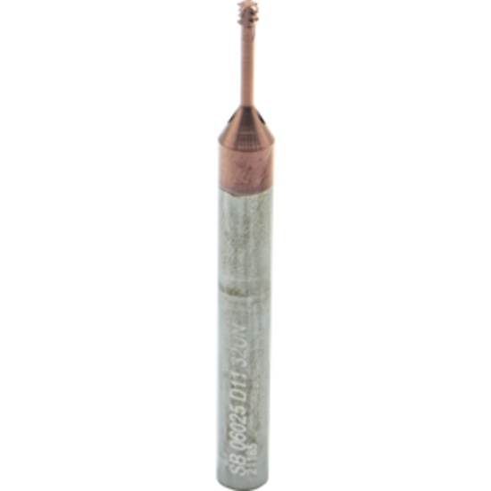 Picture of CARMEX MTSB 06025 D11 32 UN Thread Mill 0.10 Dia 32.00TPI 0.44 Neck 2.30 OAL 4 Flute No Coolant 3xD1 Internal AlTiN
